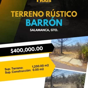 TERRENO RÚSTICO BARRON SALAMANCA, GTO.